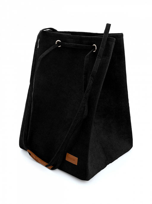 Корзина для белья 35x30x50 черный вельвет - Denastia фото 4