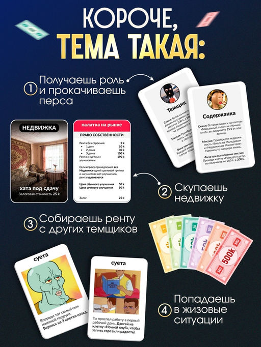 Настольная экономическая игра «РЕШАЛЫ», 2-6 игроков