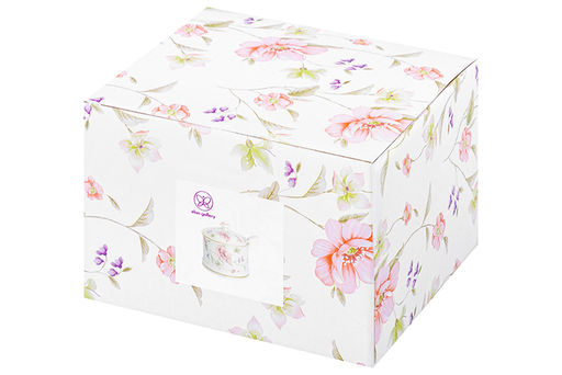 Сахарница 250 мл 9*9*10 см Диана + ложка, фарфор, NEW BONE CHINA - Elan gallery фото 7