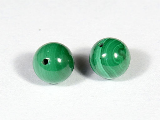 Бусины из малахита шарик 8мм, Пара Радуга камня