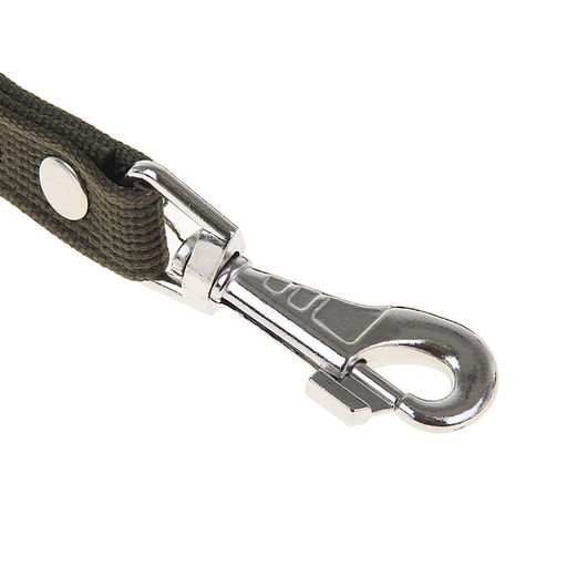 Поводок брезентовый 2 м х 2,5 см, тёмно-зелёный - Пижон фото 2