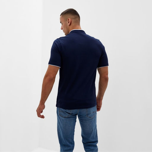 Футболка поло мужская MINAKU REGULAR FIT: тёмно-синяя, р-р 42
