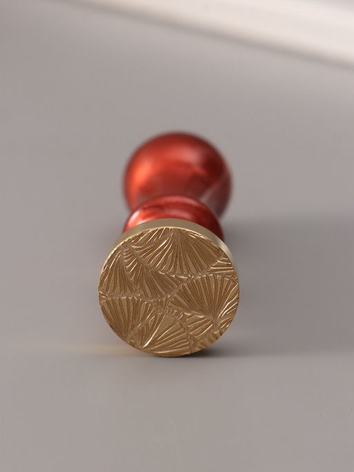 Печать для сургуча с пластиковой ручкой «Цветок веер», 6.3×2.5×2.5 см