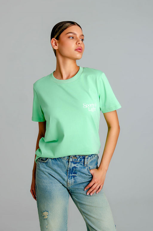 Арт. 3174 Футболка женская 44-52 (5 шт) Цвет:салатовый - Калинка фото 16