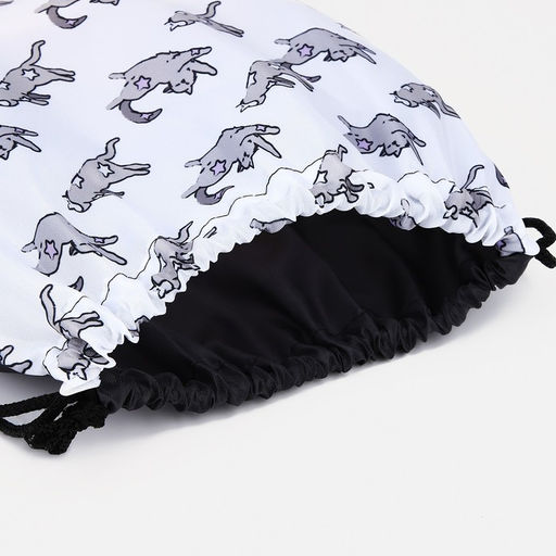 Мешок для обуви на шнурке, цвет белый/серый - Simaland фото 3