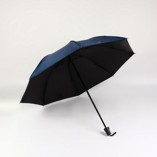 Зонт механический «Однотонный», 4 сложения, 8 спиц, R=47/55 см, d=94 см, синий