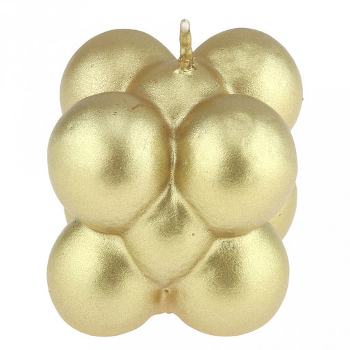 Свеча д5,7см, h5,5см, малая, золотой, время горения 6 часов (Россия)