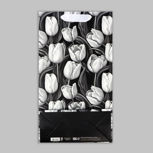 Пакет под две бутылки Tulip, тиснение, 35 х 20 х 9 см - Дарите счастье фото 6