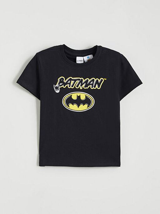 Batman Bask?l? Erkek ?ocuk ?ortlu Pijama Tak?m?