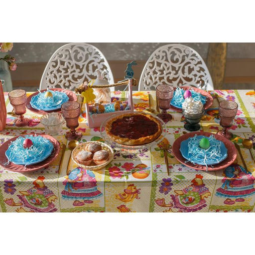 Скатерть Доляна Светлая Пасха 145*144 см, 100% хлопок, рогожка 164 г/м2  фото 12