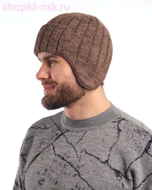 Оксворд Ушанка мужская флис (56-58)