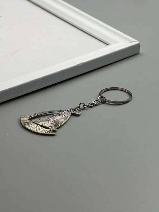 Цена за 12 шт. Брелок металл, эмаль "Парусник" 5х4х0,1 см