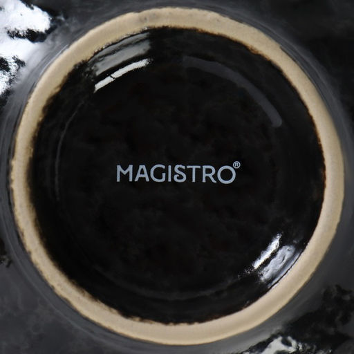 Креманка сервировочная фарфоровая Magistro Ночной дождь, 180 мл, 12,711,75,6 см, цвет черный фото 5