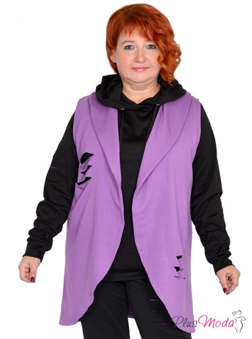 Жакет-дубленка Модель №1384 размеры 44-84 - Plusmoda фото 21