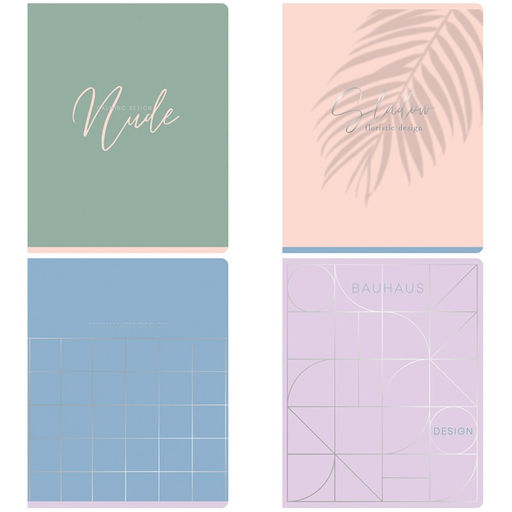 Тетрадь 80л. Greenwich Line "Nude" клетка (N5c80-34650) матовая ламинация, тиснение фольгой, блок повышенной плотности