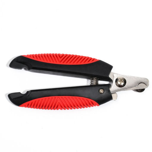 Когтерез боковой с рифлеными ручками, отверстие 9 мм, чёрный с красным - Пижон фото 4