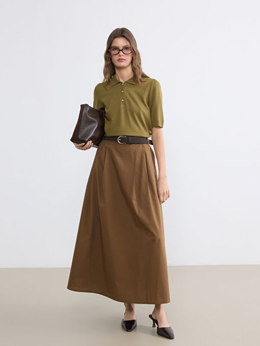 Polo Yaka Kad?n Triko Kazak