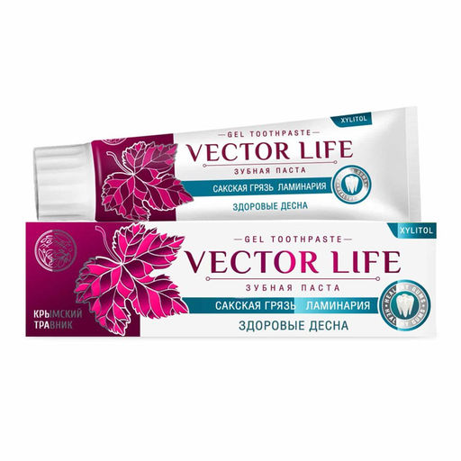 VECTOR LIFE Зубная паста "Здоровые десна" с сакской грязью и ламинарией