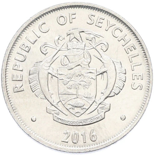 Монета 25 центов 2016 года Сейшелы