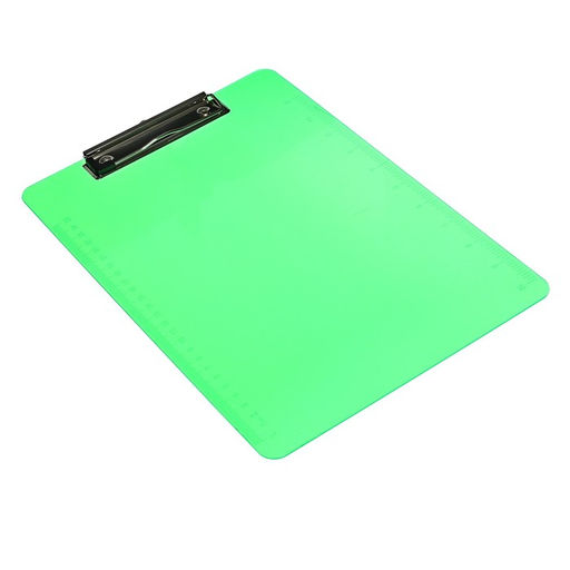 Планшет с прижимом формат А4 пластик, тонированный, с линейкой, МИКС - Calligrata фото 7