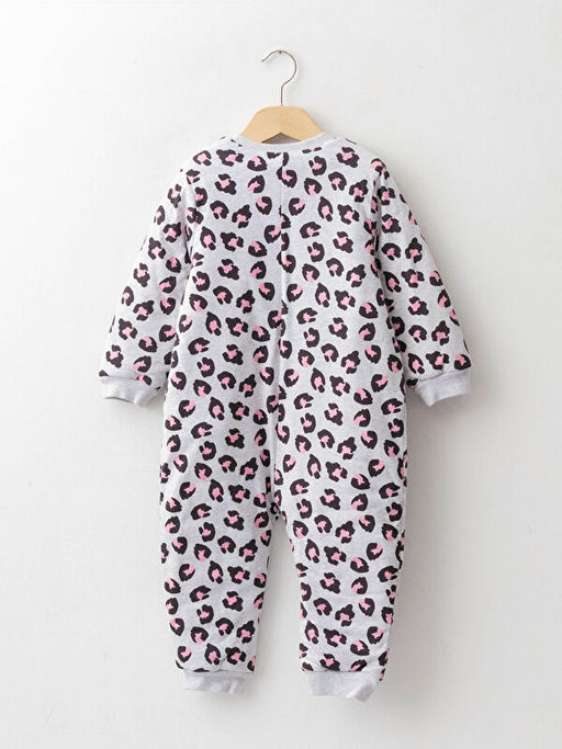 Bisiklet Yaka Uzun Kollu Bask?l? K?z Bebek Fermuarl? Uyku Tulumu - Waikiki фото 2