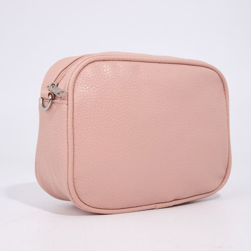 Сумка женская кросс-боди на молнии, розовая