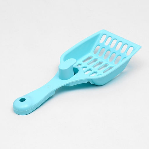 Цена за 4 шт. Совок «Мур Мяу» для кошачьего туалета, 22.5×9.5×4 см, голубой