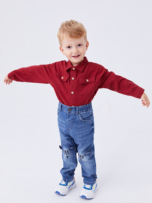 Uzun Kollu Basic Erkek Bebek G?mlek - Waikiki фото 2