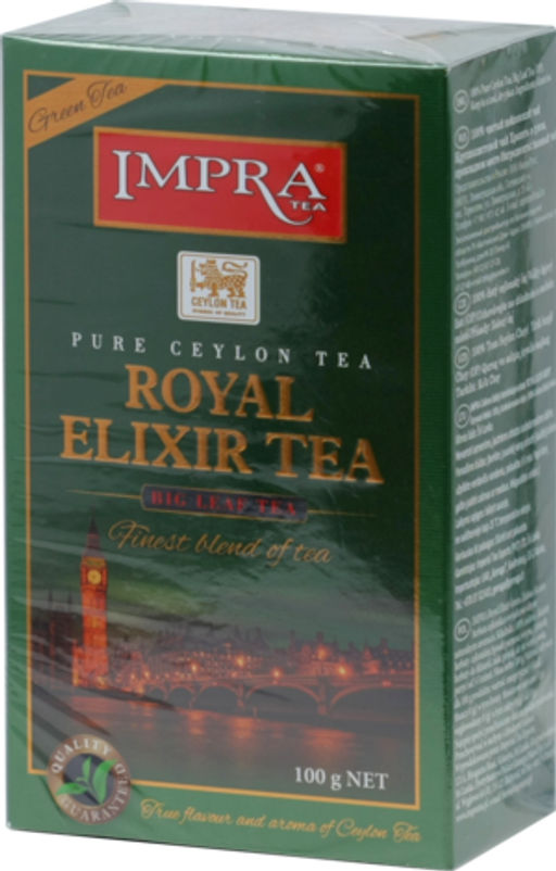 IMPRA. Royal Elixir. Зеленый чай 100 гр. карт.пачка