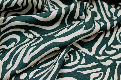 Штапель Иммерсия цв.темно-можжевеловый, ш.1.45м, вискоза-100%, 90гр/м.кв - Купава фото 6