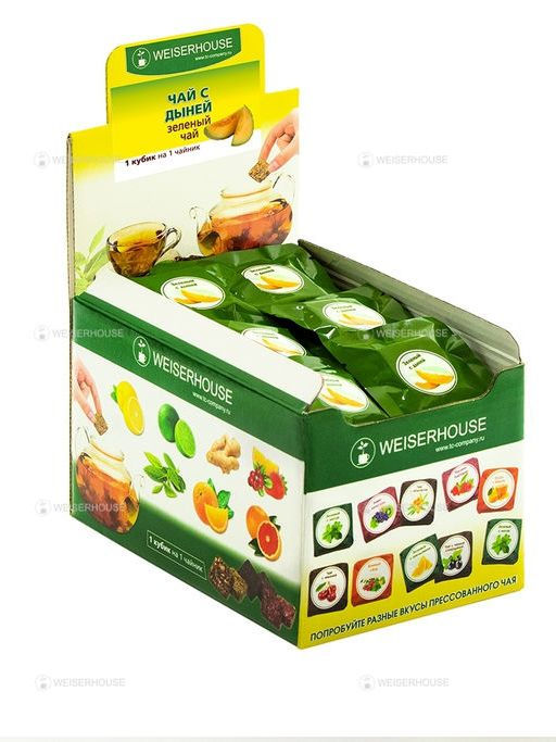 Зеленый с дыней кубики 5-7гр, ШТ 1упХ50 шт