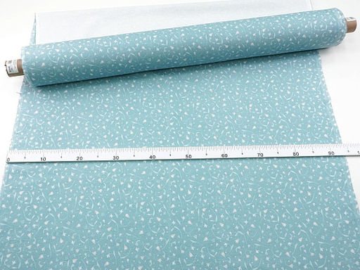 Фланель Подснежники цв.св.бирюзово-мятный, ш.0.95м, хлопок-100%, 180гр/м.кв - Купава фото 5