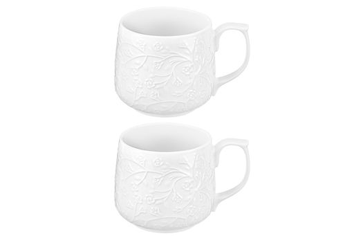 Набор кружек 2 пр. 500 мл 13,5*10*9 см Веточки-цветочки, фарфор - Elan gallery фото 4