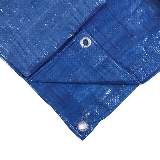 Тент защитный, 8×6 м, плотность 60 г/м², люверсы шаг 1 м, тарпаулин, УФ, МИКС