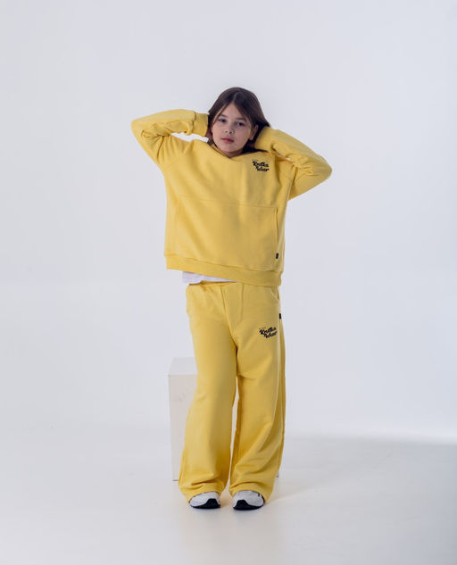 068 Детский костюм с палаццо, банан