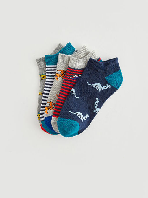 Desenli Erkek ?ocuk Patik ?orap 5li - Waikiki фото 2