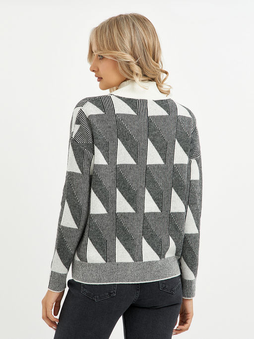 водолазка женская из шерсти с ромбами - Glenfield фото 9