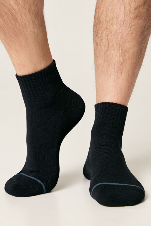 Цена за 2 пары DIWARI COMFORT Носки мужские (короткие, махр. стопа) темно-синий - Conte elegant фото 2