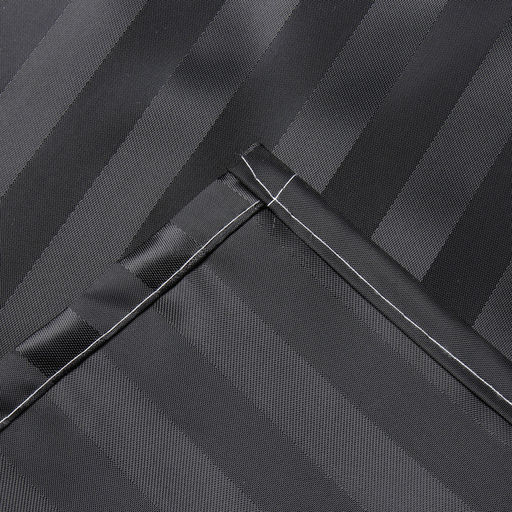 Штора в ванную «Этель. Полоска», 180×200 см, чёрная