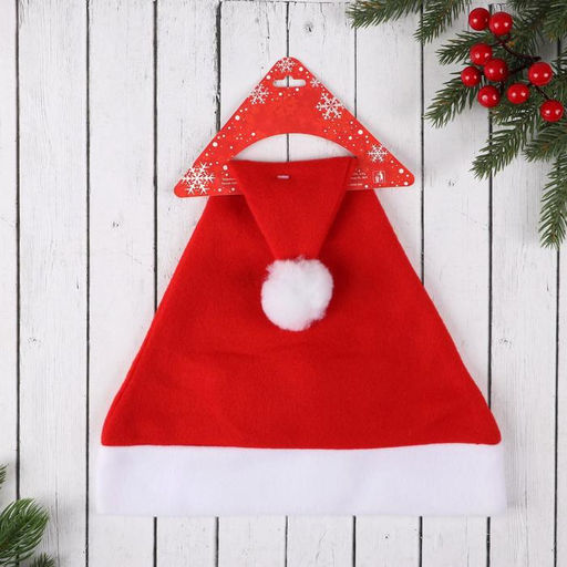 Колпак новогодний Озорник 28х34 см, красный - Зимнее волшебство фото 5