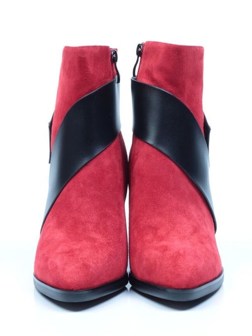 04-A331W-766VB RED Ботинки зимние женские (натуральная замша, натуральный мех) - Фабричный китай фото 7