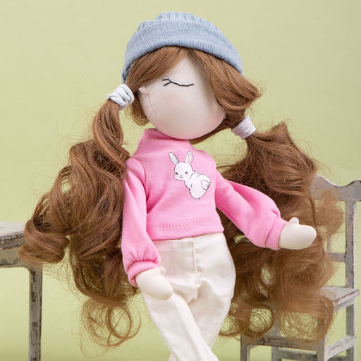 HobbyBe HAR-4 Тресс для кукол 15 см 100 см 38 г 04 русый