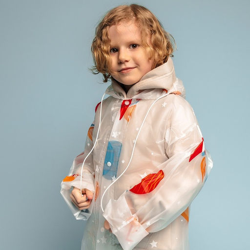 Дождевик детский Космос (125-155 см) - Funny toys фото 2