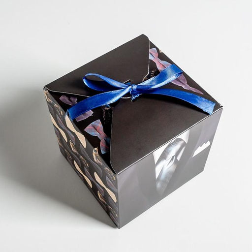 Цена за 2 шт. Коробка подарочная складная, упаковка, «Джентльмену», 12×12×12 см