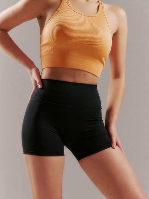Шорты спортивные женские Comfort, размер 44 (M), чёрные