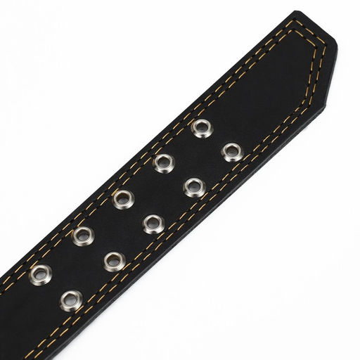 Ошейник кожаный двухслойный украшенный, 85 х 4.5 см, ОШ 50-70 см, чёрный - Пижон фото 8