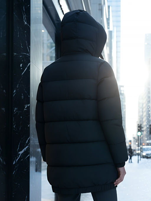 Куртка женская зимняя на резинке большого размера черного цвета 7619Ch - Visdeer фото 23