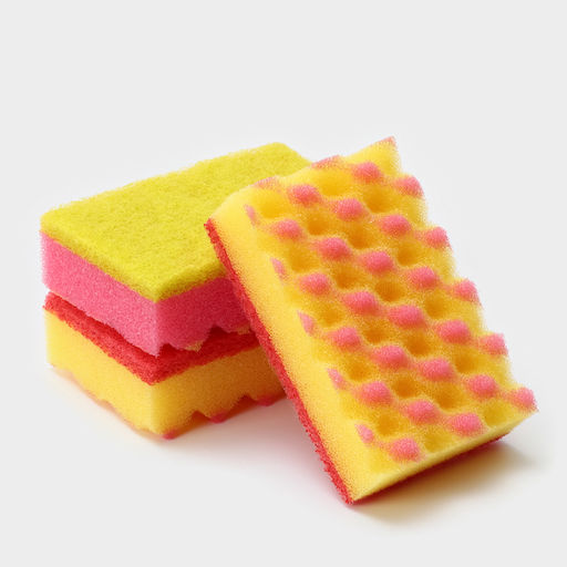 Цена за 4 шт. Губка для посуды с чистящим слоем PRIDE, 3 шт., 100×65×30 мм, МИКС