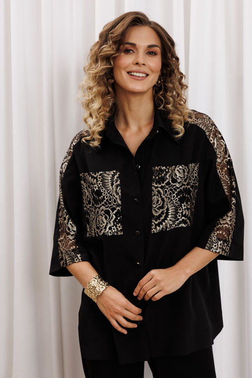 Костюм Gizart 5440 черный, золото