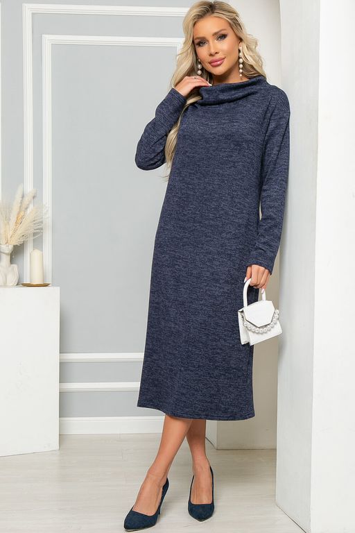 Платье Стильный мотив (темно-синее) П4894 - Lt collection фото 5